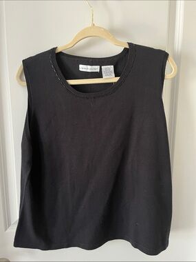 Irvine Park Black Knit Crewneck Top